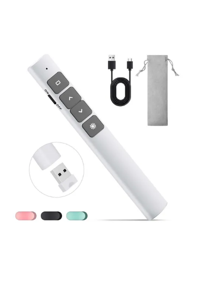 Foto 2 pulgar | Apuntador Xtellar Presentador Láser Inalámbric Remoto Usb Recargable Color Blanco