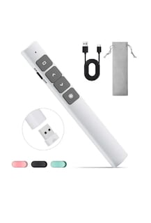 Foto 1 | Apuntador Xtellar Presentador Láser Inalámbric Remoto Usb Recargable Color Blanco