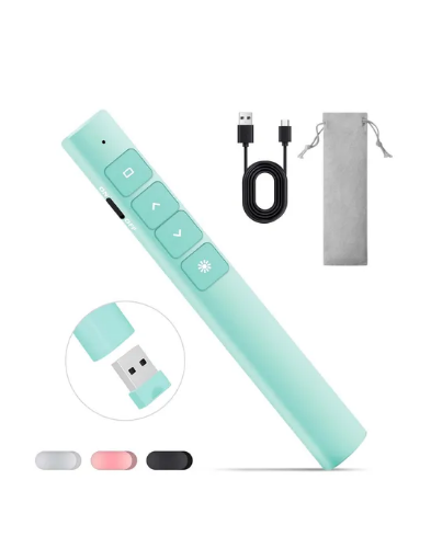 Apuntador Xtellar Presentador Láser Inalámbric Remoto Usb Recargable Color Verde