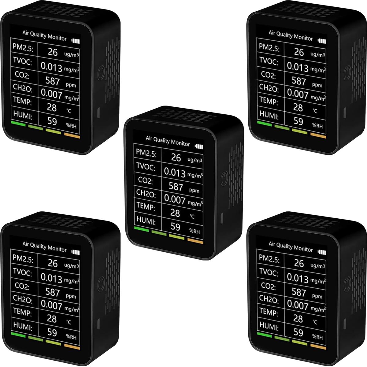 Foto 1 | Medidor de Co2 Wifi Ventdepot Mxscj-005 5 Piezas