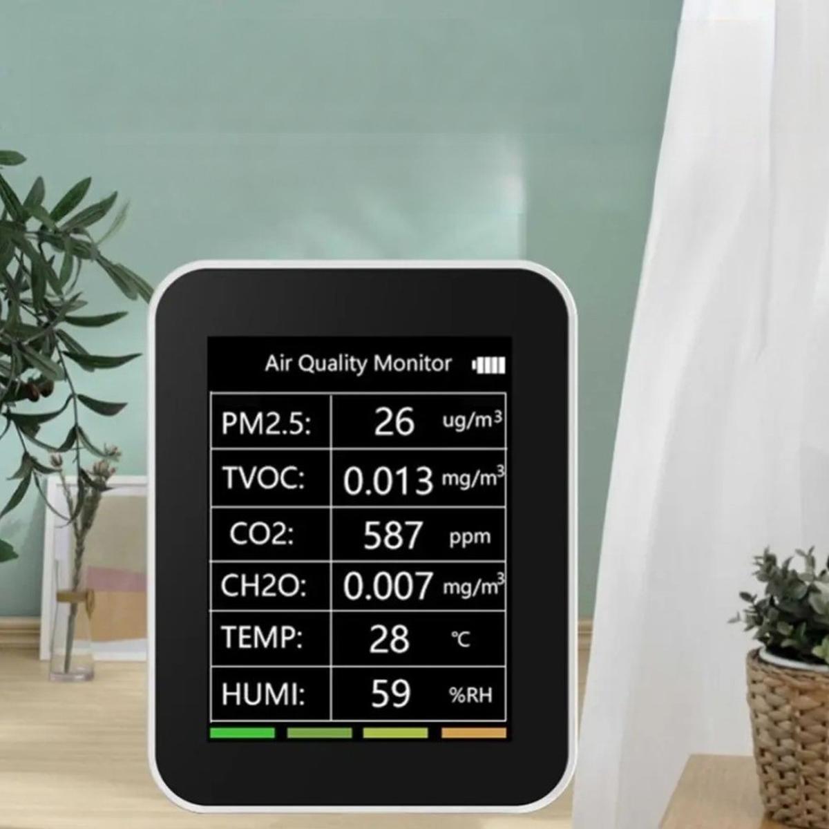 Foto 4 pulgar | Medidor de Tvoc Wifi Ventdepot Mxscz-002 2 Piezas Blanco