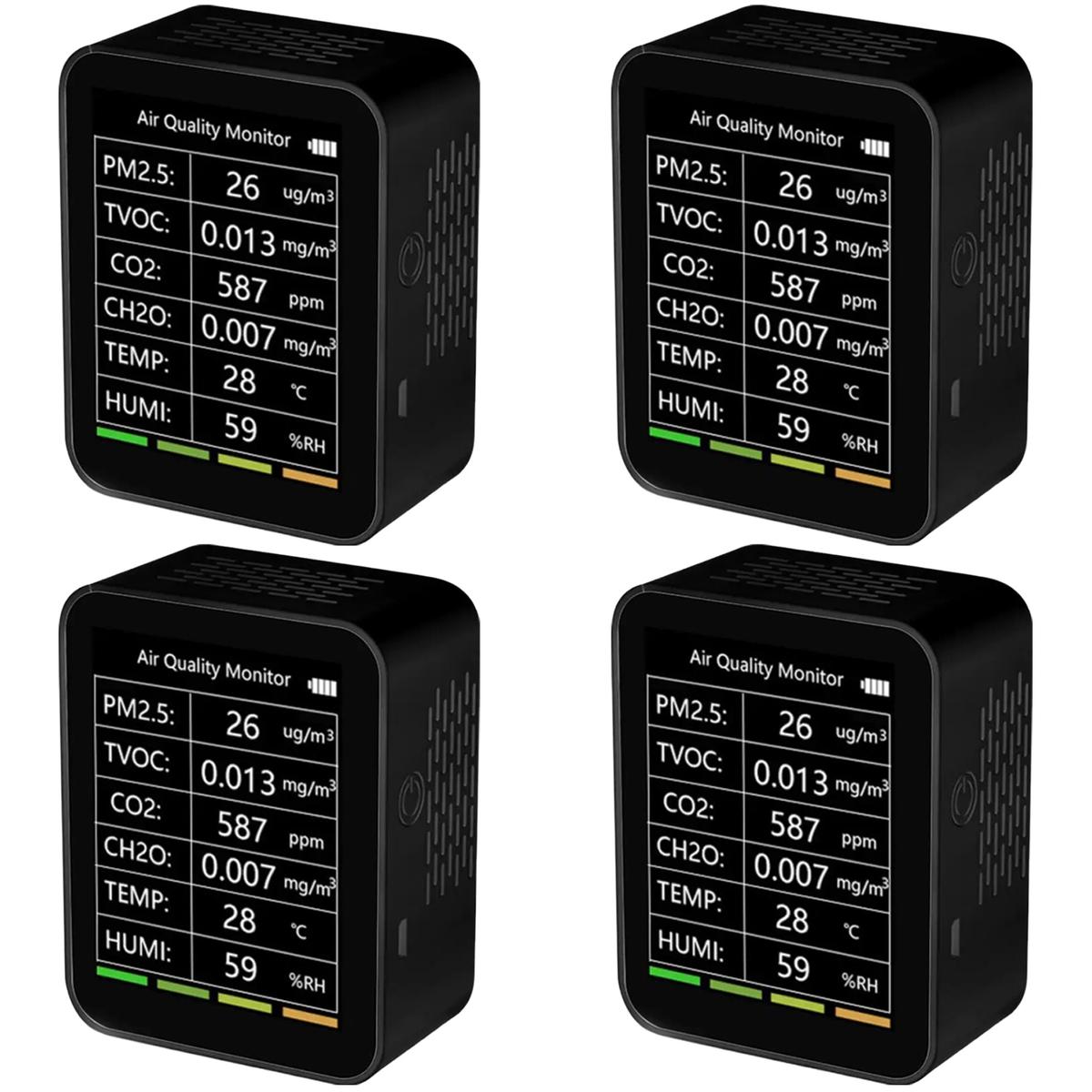 Foto 2 | Detector De Tvoc Wifi Ventdepot Mxscj-004 4 Piezas Negro