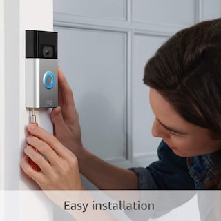 Foto 3 | Timbre Con Vídeo 1080p Hd Con Detección De Movimiento, Níquel Satinado - Venta Internacional.