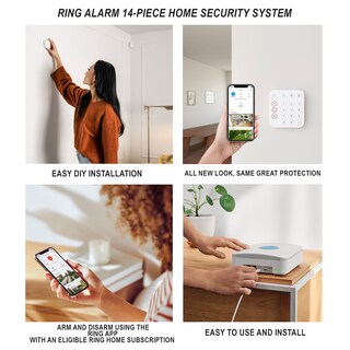 Foto 4 | Kit De Seguridad Para El Hogar Con Alarma Anular, 14 Piezas Y Timbre Con Vídeo - Venta Internacional.