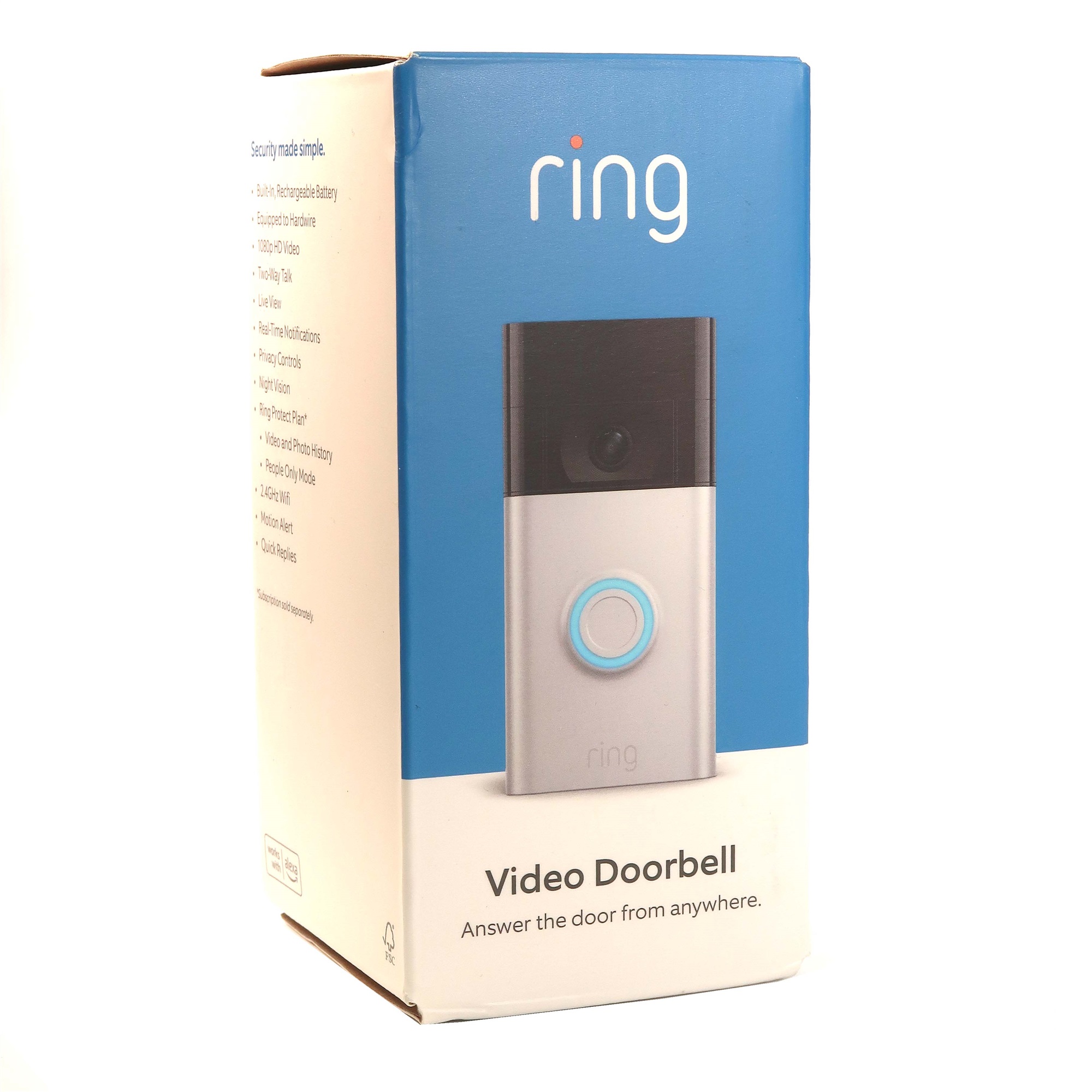 Foto 6 pulgar | Kit De Seguridad Para El Hogar Con Alarma Anular, 14 Piezas Y Timbre Con Vídeo - Venta Internacional.