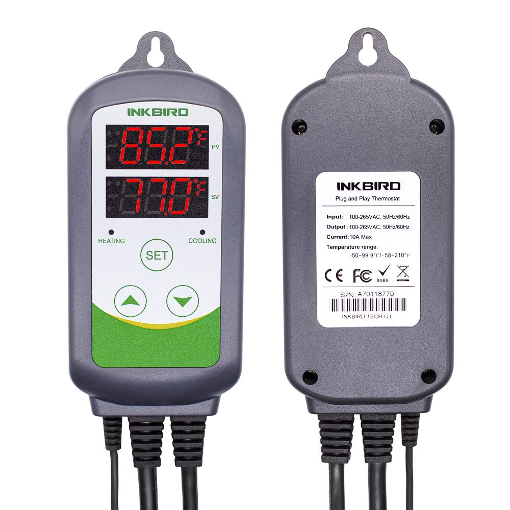 Foto 3 pulgar | Controlador De Temperatura Inkbird Itc-308 1100w De 2 Etapas - Venta Internacional.
