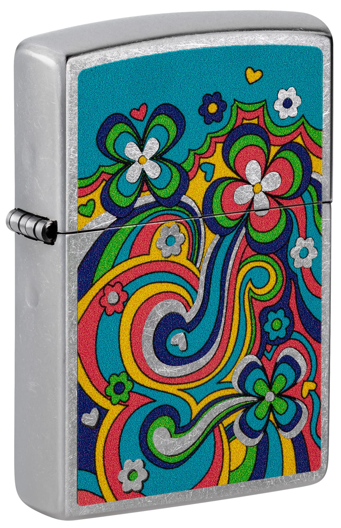 Foto 2 pulgar | Mechero Zippo Flower Power Design Street Chrome - Venta Internacional.