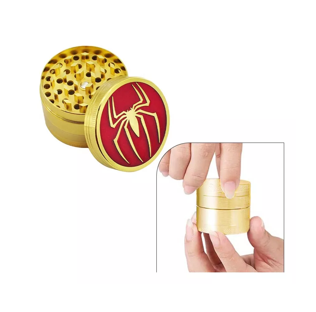 Foto 4 pulgar | Grinder Moledor De Hierbas Premium 4 Capas 52mm Grande Dorado