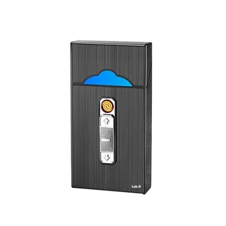 Foto 1 | Cigarrera Con Encendedor Electrónico Usb Arco Plasma 2 Es 1 Lab.g Negro
