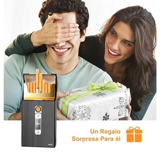 Foto 5 | Cigarrera Con Encendedor Electrónico Usb Arco Plasma 2 Es 1 Lab.g Negro