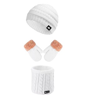 Foto 1 | Gorro con Bufanda y Guantes Bluelander Blanco para Niño