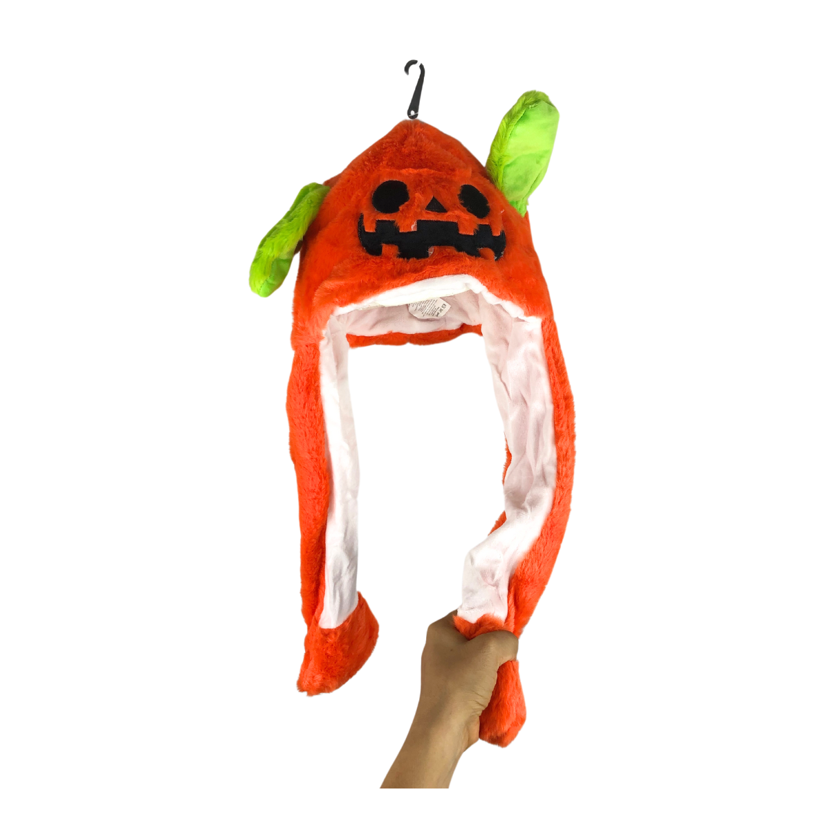 Foto 4 pulgar | Gorrito De Invierno Interactivo De Halloween Naranja Calabaza