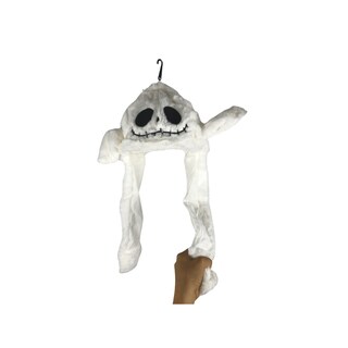 Foto 3 | Gorrito De Invierno Interactivo De Halloween Blanco Calavera