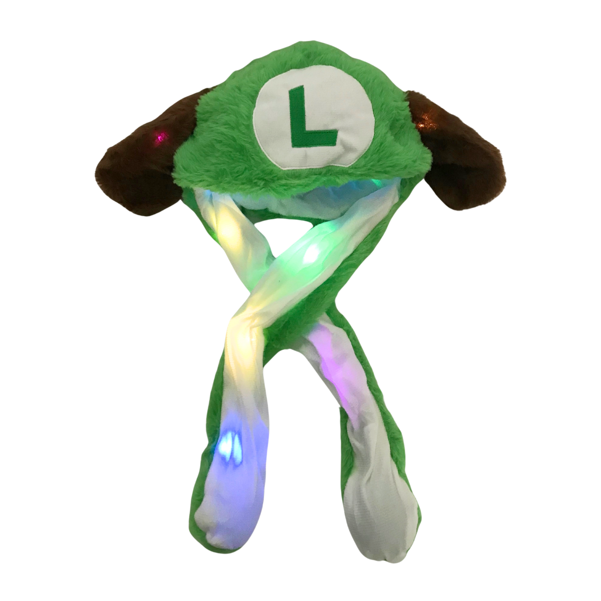 Foto 3 pulgar | Gorrito De Invierno Con Luces Led Color Verde Luigi