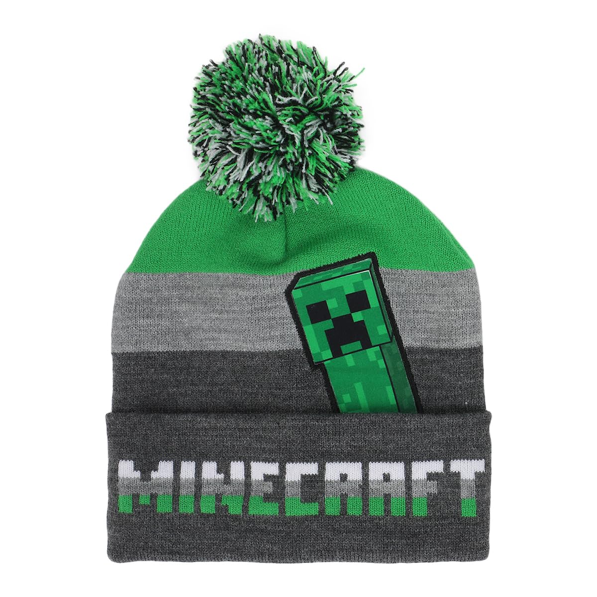 Foto 2 | Set De Gorro Y Guantes Bioworld Minecraft Creeper Youth - Venta Internacional.