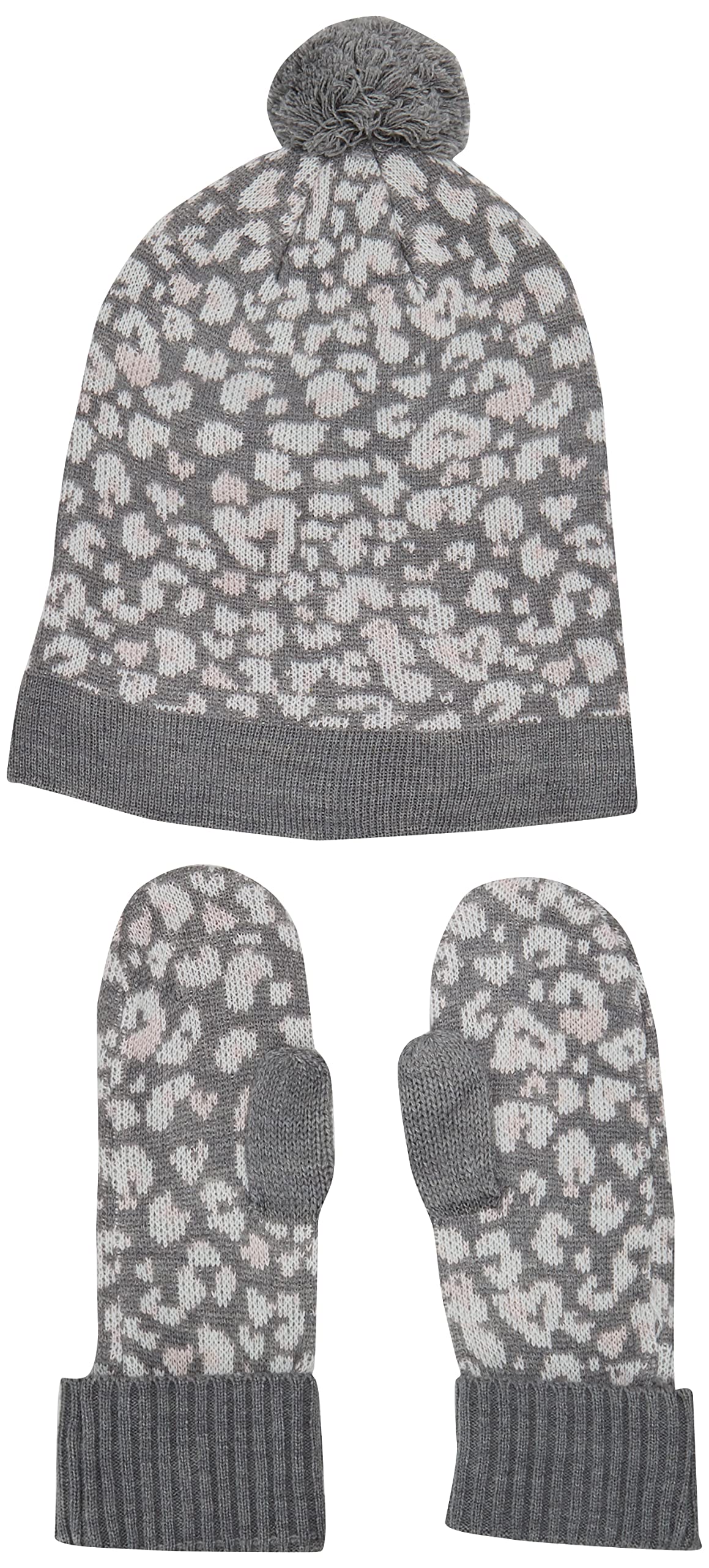 Foto 1 | Set De Gorro Y Guantes Tommy Hilfiger Para Niñas, Gris Jaspeado Claro - Venta Internacional.