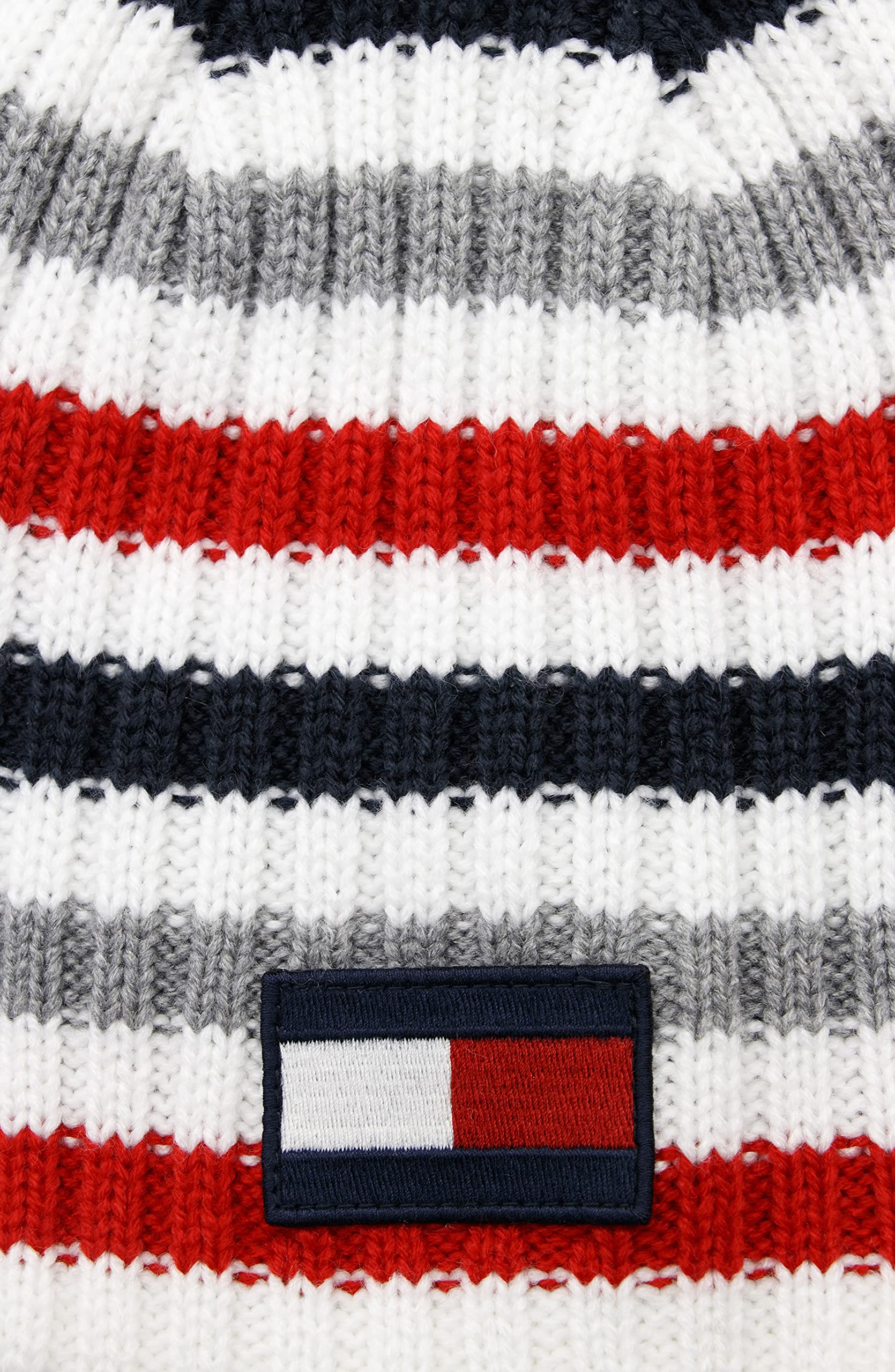 Foto 4 pulgar | Gorro Tommy Hilfiger Para Niños, Blanco, Reversible, Talla Única - Venta Internacional.