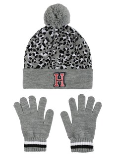 Foto 1 | Set De Gorro Y Guantes Tommy Hilfiger Para Niñas Con Estampado De Leopardo - Venta Internacional.