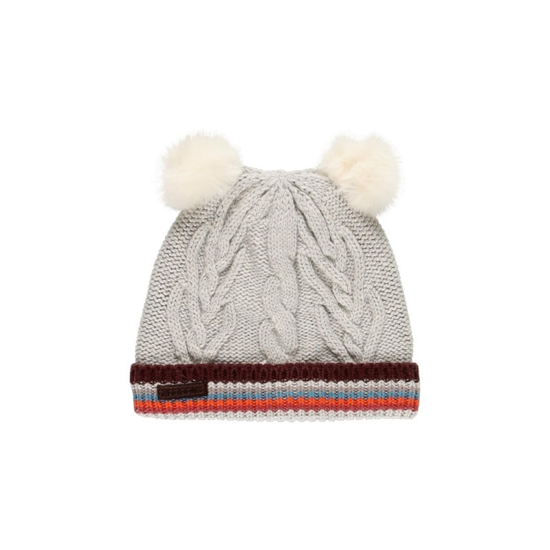 Gorro Gris Doble Pompon Para Niña Boboli $399