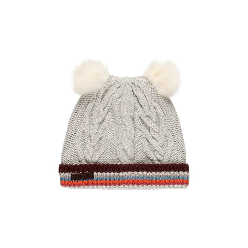 Gorro Gris Doble Pompon Para Niña Boboli