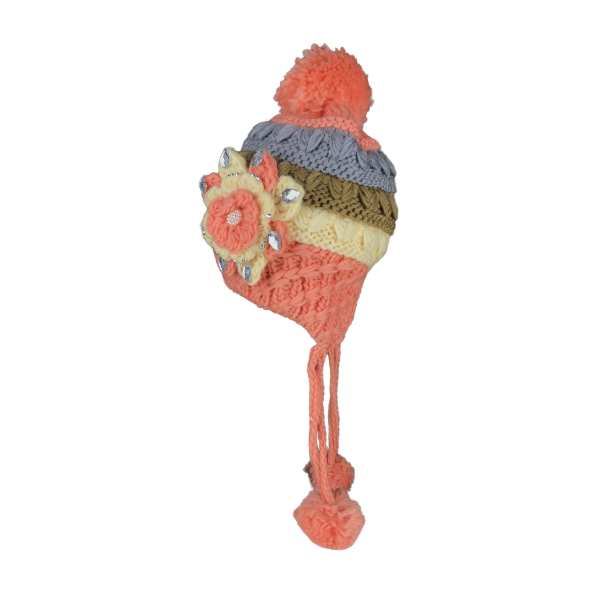 Foto 4 pulgar | Gorro Bonete De Dama Tejido Hjht1084 Docena Multicolor