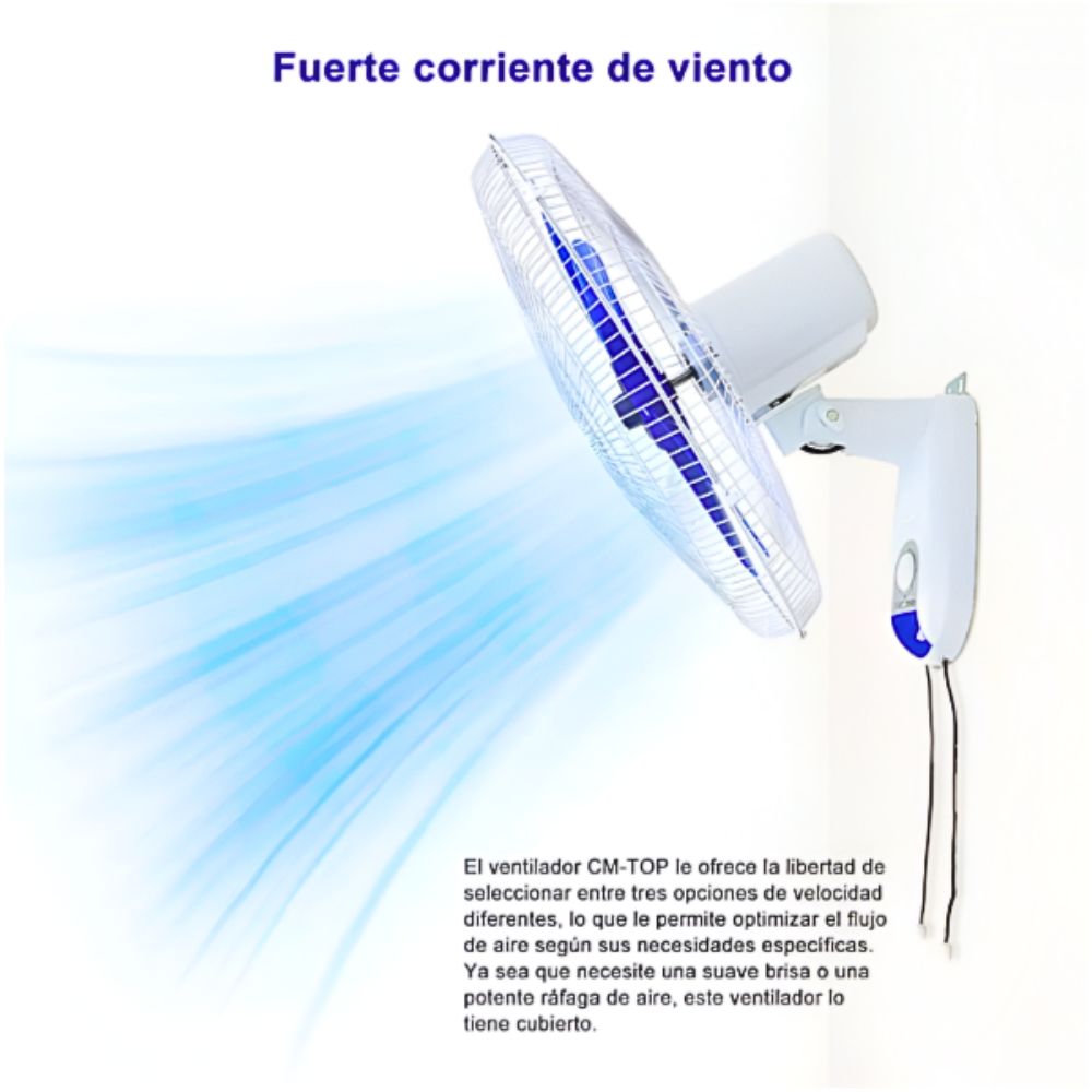 Foto 4 | Ventilador de Pared 18'' 5 Aspas Potente y Silencioso 127 v