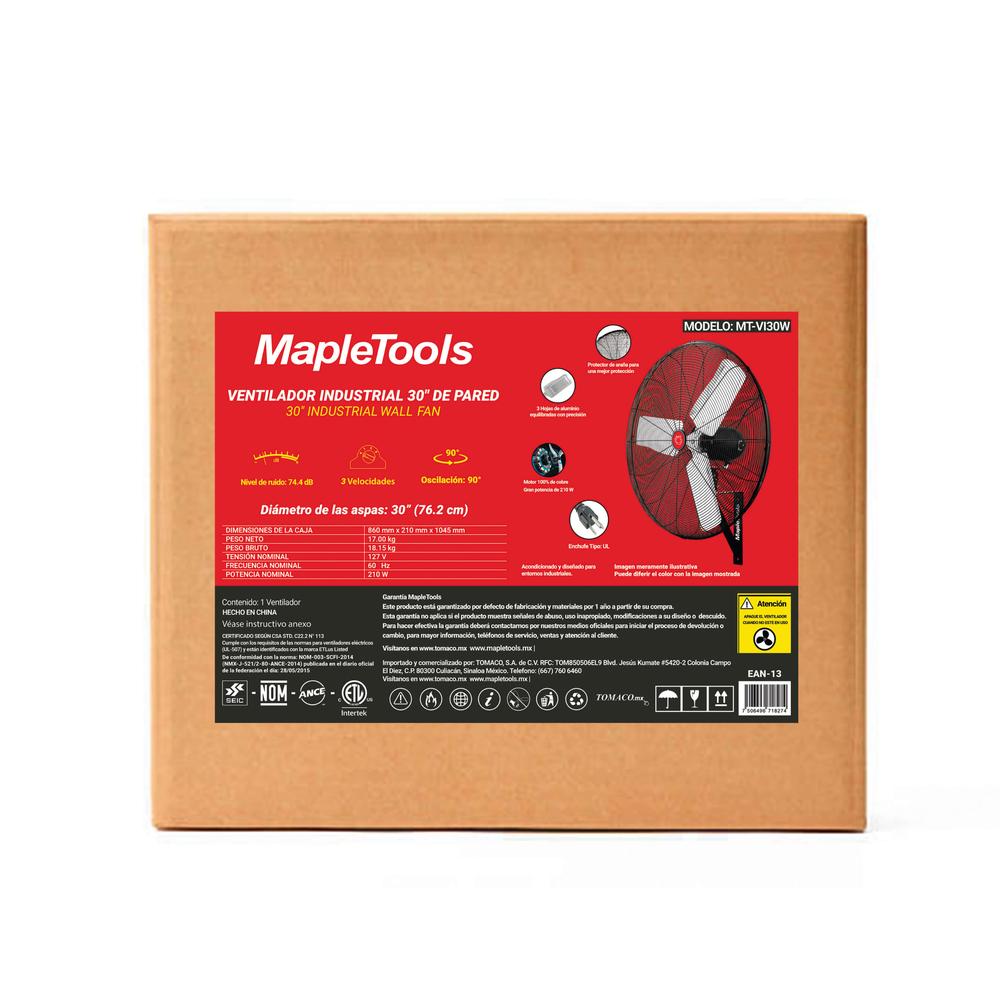 Foto 8 pulgar | Ventilador de Ventana Maple Tools 30 Pulgadas