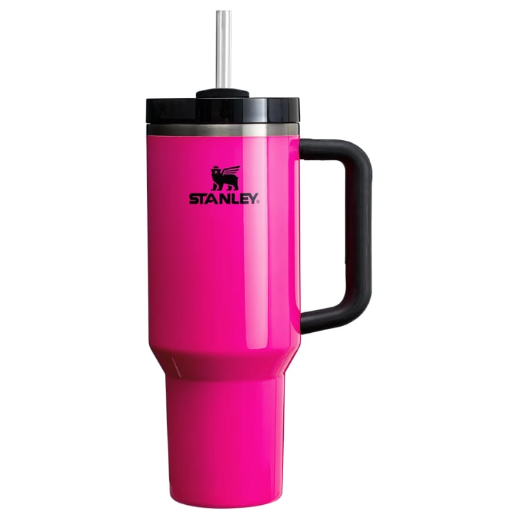 Vaso Stanley Quencher H2.0 Tumbler 40 Oz - Neon Pink $1,400