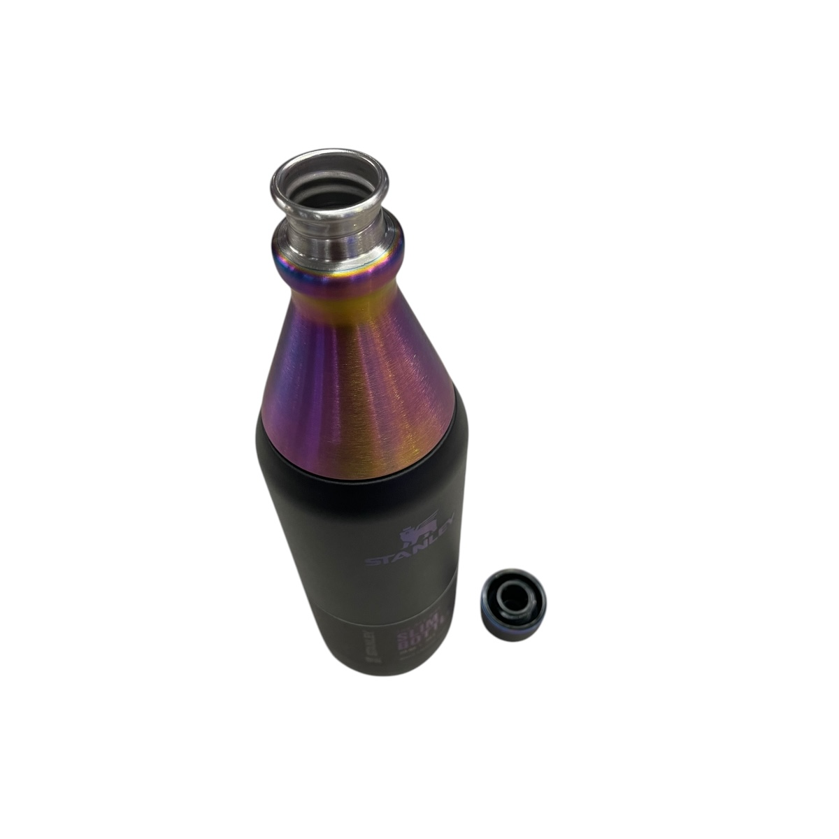 Foto 4 pulgar | Botella Stanley Slim Chromo Black 20 Oz / 590 Ml