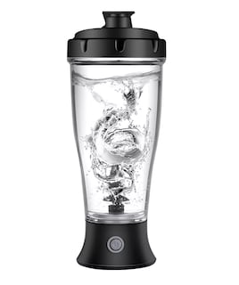 Foto 1 | Vaso Mezclador Eléctrico De Proteínas Para Gimnasio Transparente Negro