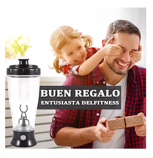 Foto 4 | Vaso Mezclador Eléctrico De Proteínas Para Gimnasio Transparente Negro