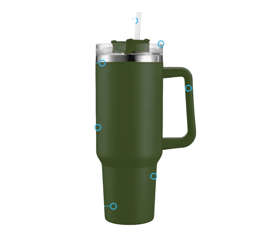 Foto 2 pulgar | Vaso Xtellar Térmico De 40oz Acero Inoxidable Modelo Verde Oscuro