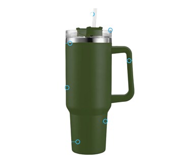 Foto 1 | Vaso Xtellar Térmico De 40oz Acero Inoxidable Modelo Verde Oscuro