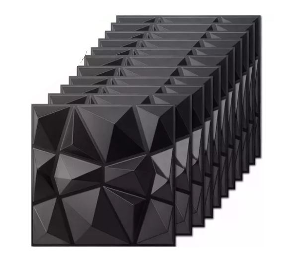 Foto 1 | Paneles Decoración 3d Wünd  Pvc 50x50 cm 12 Piezas