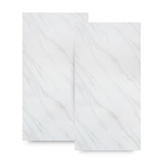 Foto 1 | Pack 2 Lamina Tipo Marmol Pvc 1.22x2.44 Metros Abarca 5.95m2 (clasic White)