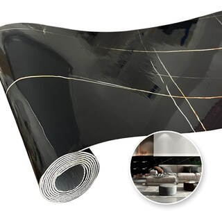 Foto 1 | Mármol de PVC Autoadherible DecoArt en Rollo 5.4m2 - Mármol Black Mirage