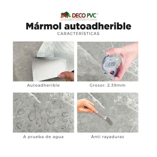 Foto 4 | Mármol de Pvc DecoArt Autoadherible en Rollo 9m2