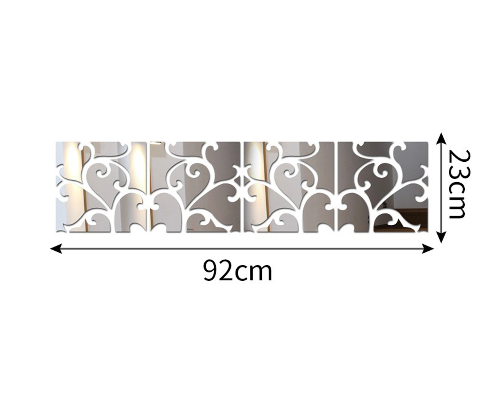 Foto 5 pulgar | Vinilo Decorativo Con Acabado De Espejo Con Diseño De Mosaicos Color Plata