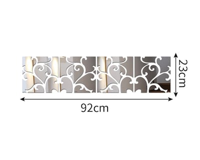 Foto 4 | Vinilo Decorativo Con Acabado De Espejo Con Diseño De Mosaicos Color Plata