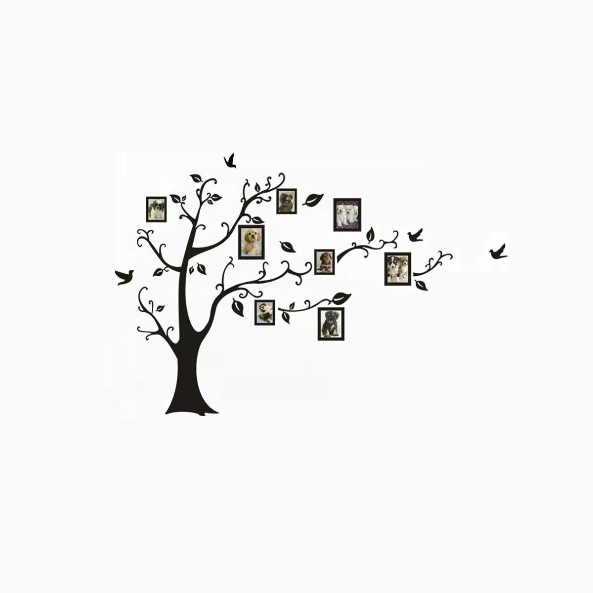 Vinil Decorativo Árbol Genealógico para Pared  Eo Safe Imports Esi-17641 Negro