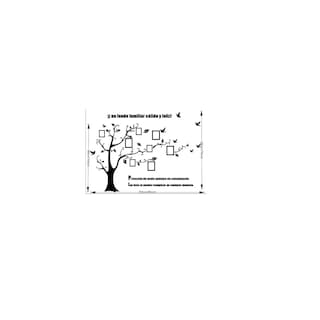 Foto 2 | Vinil Decorativo Árbol Genealógico para Pared Eo Safe Imports Esi-17641 Negro