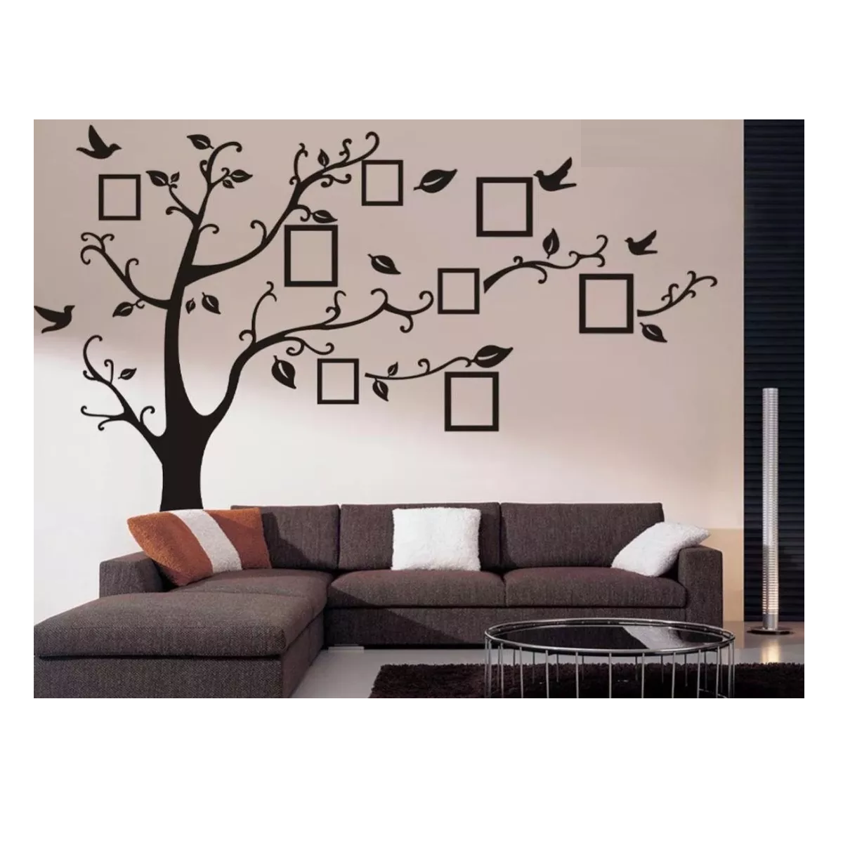 Foto 4 pulgar | Vinil Decorativo Árbol Genealógico para Pared  Eo Safe Imports Esi-17641 Negro