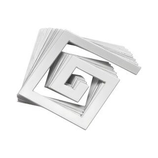 Foto 1 | Set De 10 Pzas Acrílico Decorativo Patrón Lineal 10 X 10 Cm Color Plata