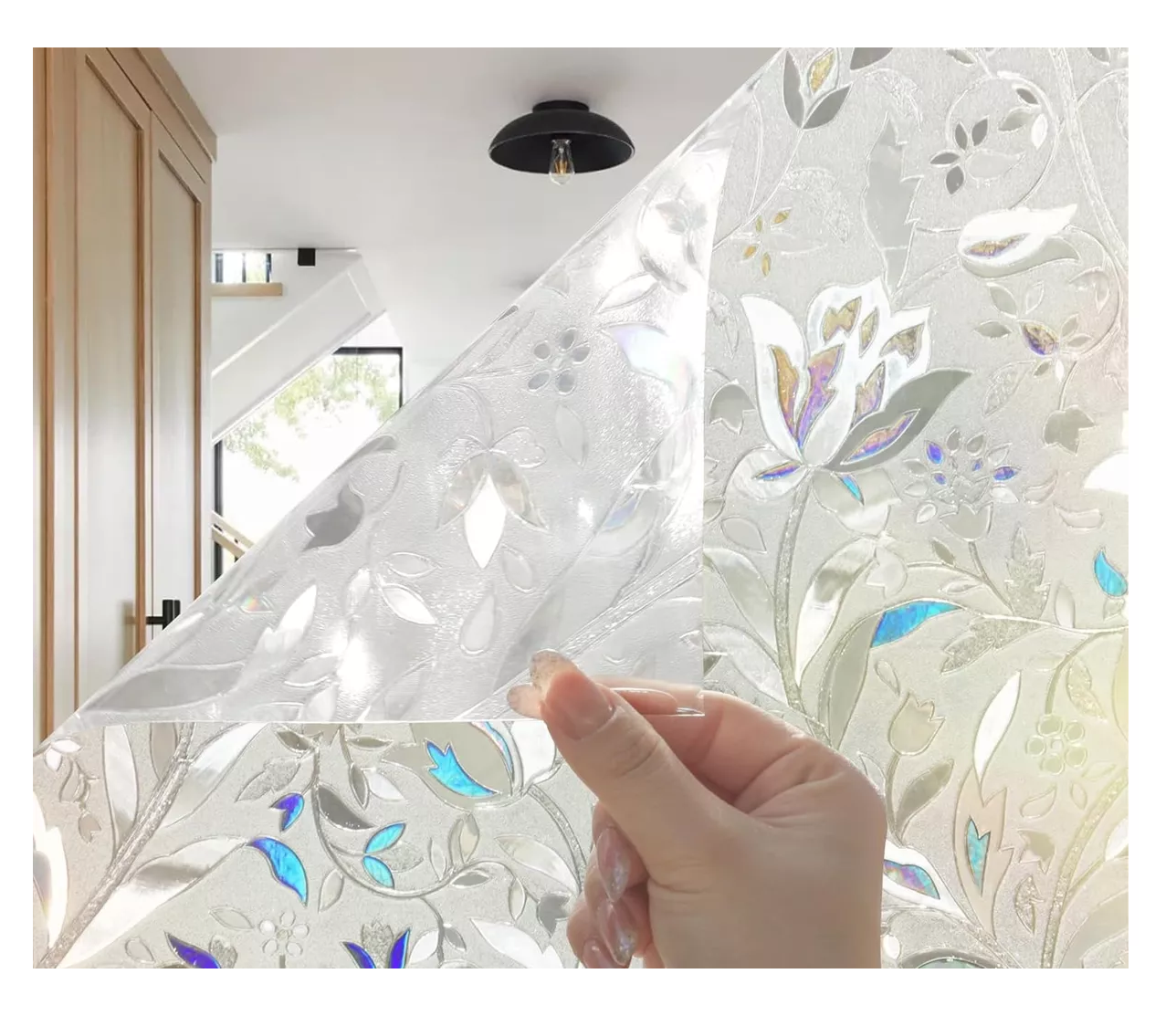 Foto 4 | Decorativa De Película De Vidrio Privada 60 Cm * 5 M, Belug  Transparente