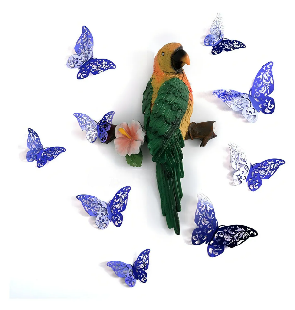 Foto 4 | 72pzs Xtellar Mariposas Decorativas, 3d Pared Colore Metalicos  Color Azul