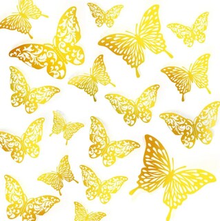 Foto 1 | Conjunto Elegante De 108 Pegatinas 3d Xtellar De Mariposa Para Decoración Aspiracional De Eventos