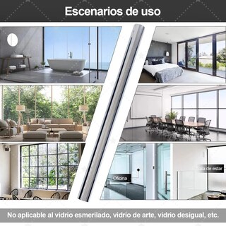 Foto 3 | Película De Espejo De Privacidad Para Ventana Antiarañazos Eo Safe Imports Esi-20466 Plata