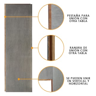 Foto 3 | Piso 100% De Bambú Carbonizado Liso Vertical