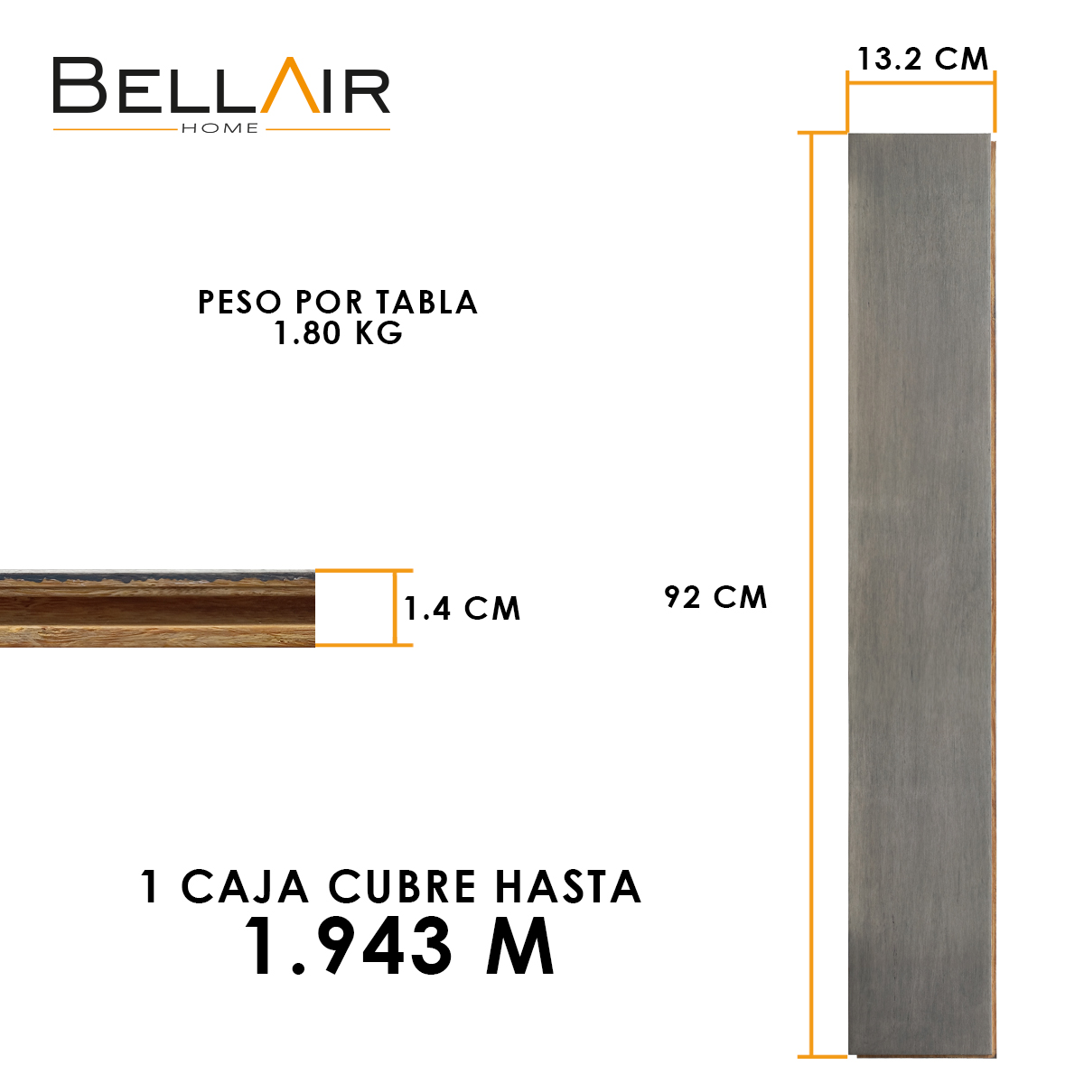 Foto 5 pulgar | Piso 100% De Bambú Carbonizado Liso Vertical