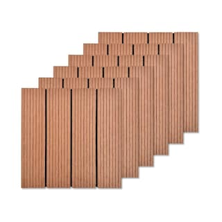 Foto 1 | Piso Deck Ladrillo Wpc Modular Jardín 30x30cm Fácil Instalación 6pzs